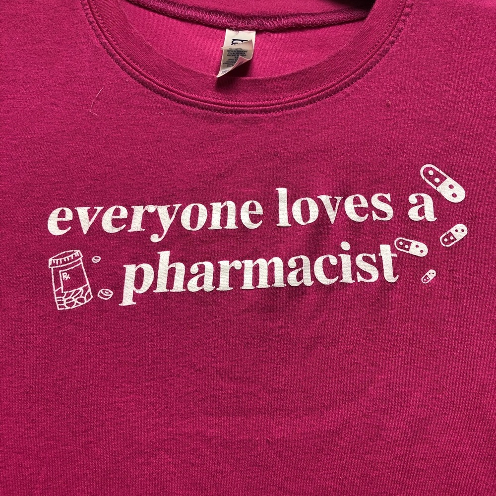 Everyone loves a pharmacist pink tee